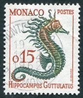 N°0540-1960-MONACO-HIPPOCAMPE-15C