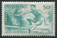 N°0319-1948-MONACO-SPORT-JO DE LONDRES-COURSE DE HAIES-50C