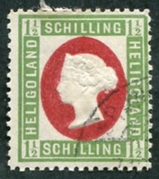 N°09-1869-HELIGOLAND-VICTORIA-1 1/2S-VERT ET CARMIN