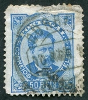N°0061B-1882-PORT-LOUIS 1ER-50R-BLEU