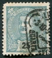 N°0130-1895-PORT-CHARLES 1ER-25R-VERT BLEU