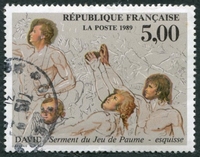 N°2591-1989-FRANCE-TABLEAU-SERMENT DU JEU DE PAUME-DAVID-5F