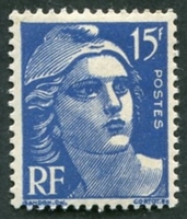 N°0886-1951-FRANCE-MARIANNE DE GANDON-15F-OUTREMER