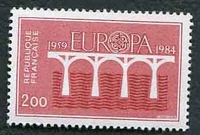 N°2309-1984-FRANCE-EUROPA-2F ROUGE BRIQUE