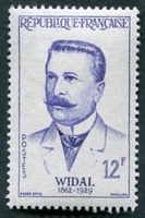 N°1143-1958-FRANCE-FERNAND WIDAL-12F-VIOLET