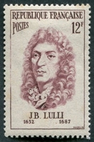 N°1083-1956-FRANCE-LULLI-COMPOSITEUR ITALIEN-12F