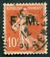 N°05-1906-FRANCE-SEMEUSE FOND PLEIN-10C-ROUGE