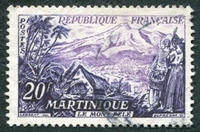 N°1041-1955-FRANCE-LE MONT PELE-MARTINIQUE-20F