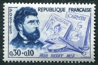 N°1261-1960-FRANCE-GEORGES BIZET-30C+10C