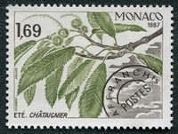 N°095-1987-MONACO-CHATAIGNIER EN ETE-1F69