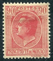 N°0094-1924-MONACO-PRINCE LOUIS II-90C-ROSE S/PAILLE
