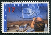 N°2692-1997-BELGIQUE-LES CASQUES BLEUS-17F