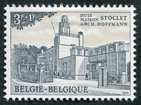 N°1337-1965-BELGIQUE-VUE MAISON STOCLET-BRUXELLES-3F+1F