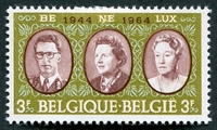 N°1306-1964-BELGIQUE-20E ANNIV UNION DOUANIERE BENELUX-3F