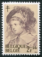 N°1274-1963-BELGIQUE-FRANZ RUBENS-2F+50C