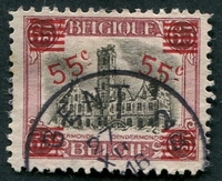 N°0188-1921-BELGIQUE-HOTEL DE VILLE DE TERMONDE-55C S/65C