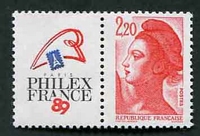 N°2461-1987-FRANCE-PHILEXFRANCE 89