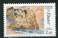 N°2463-1987-FRANCE-VUE D'ETRETAT-DELACROIX