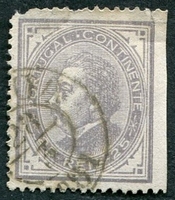 N°0052B-1880-PORT-LOUIS 1ER-25R-VIOLET/GRIS