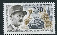 N°2499-1987-FRANCE-40E ANNIV MORT GENERAL LECLERC