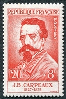 N°1170-1958-FRANCE-CARPAUX-20F+8F-ROUGE