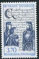 N°2500-1987-FRANCE-1400E ANNIV TRAITE D'ANDELOT