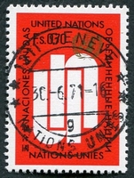 N°007-1969-NATIONS UNIES GE-INITIALES UNO ENTRECROISES-70C