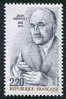 N°2533-1988-FRANCE-CENTENAIRE NAISSANCE JEAN MONNET