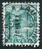 N°0272-1934-SUISSE-LE PILATE-5C-VERT/BLEU