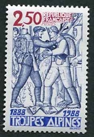 N°2543-1988-FRANCE-CENTENAIRE DES TROUPES ALPINES