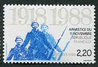 N°2549-1988-FRANCE-70E ANNIV ARMISTICE 11 NOV 1918