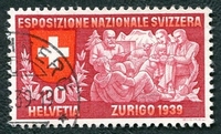 N°0324-1939-SUISSE-ALLEGORIE EFFORT SPIRITUEL-20C