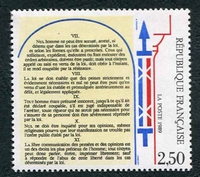 N°2604-1989-FRANCE-DROITS DE L'HOMME-ARTICLES VII A XI