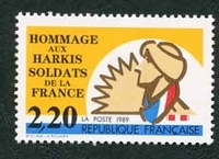 N°2613-1989-FRANCE-HOMMAGE AUX HARKIS