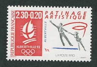 N°2633-1990-FRANCE-ALBERVILLE 92-PATINAGE ARTISTIQUE