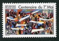 N°2644-1990-FRANCE-CENTENAIRE DU 1ER MAI