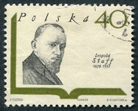 N°1829-1969-POLOGNE-LEOPOLD STAFF-40GR