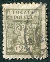 N°0164-1919-POLOGNE-AIGLE-25F-OLIVE