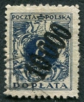N°062-1924-POLOGNE-10000 S/8M-BLEU/NOIR