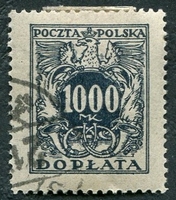 N°049-1923-POLOGNE-1000M-BLEU NOIR