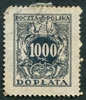 N°049-1923-POLOGNE-1000M-BLEU NOIR
