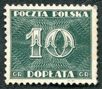 N°098-1938-POLOGNE-10G-VERT FONCE
