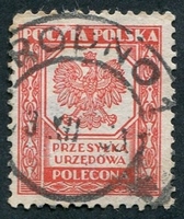 N°018-1933-POLOGNE-80G-ROUGE