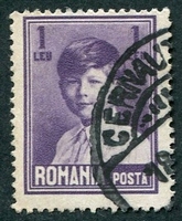 N°0338-1928-ROUMANIE-ROI MICHEL 1ER-1L-VIOLET