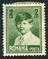 N°0339-1928-ROUMANIE-ROI MICHEL 1ER-2L-VERT