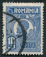 N°0300-1919-ROUMANIE-FERDINAND 1ER-10L-BLEU