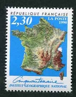 N°2662-1990-FRANCE-50 ANS DE L'I.G.N.