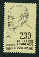 N°2671-1990-FRANCE-MAURICE GENEVOIX