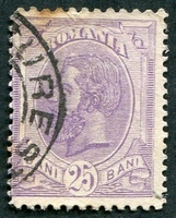 N°0108-1893-ROUMANIE-CHARLES 1ER-25B-LILAS
