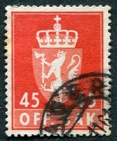 N°077-1955-NORVEGE-LION-45-ROUGE/ROSE ROUGE